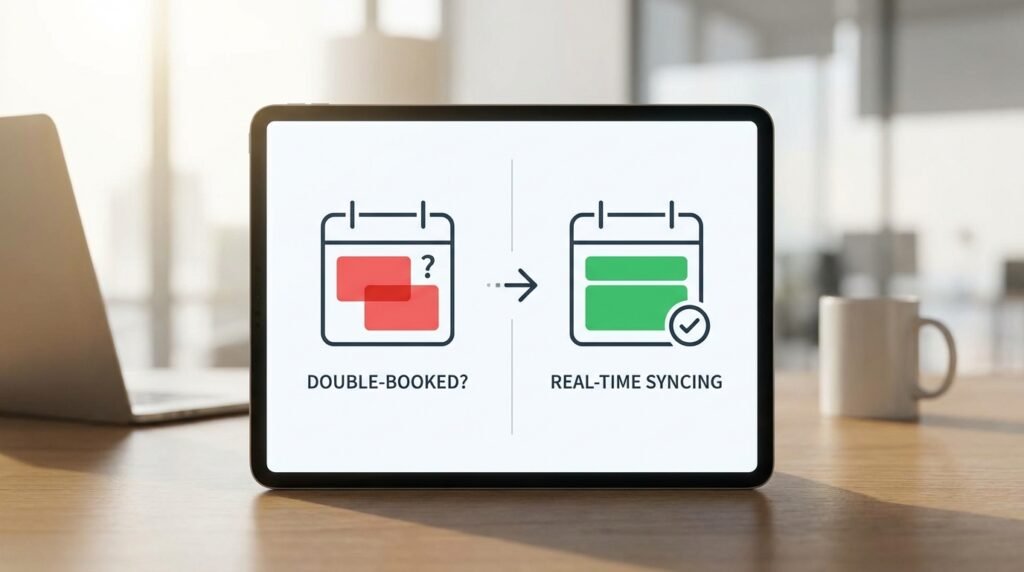 Problem: Double-Booked Appointments? Solution: Real-Time Calendar Syncing