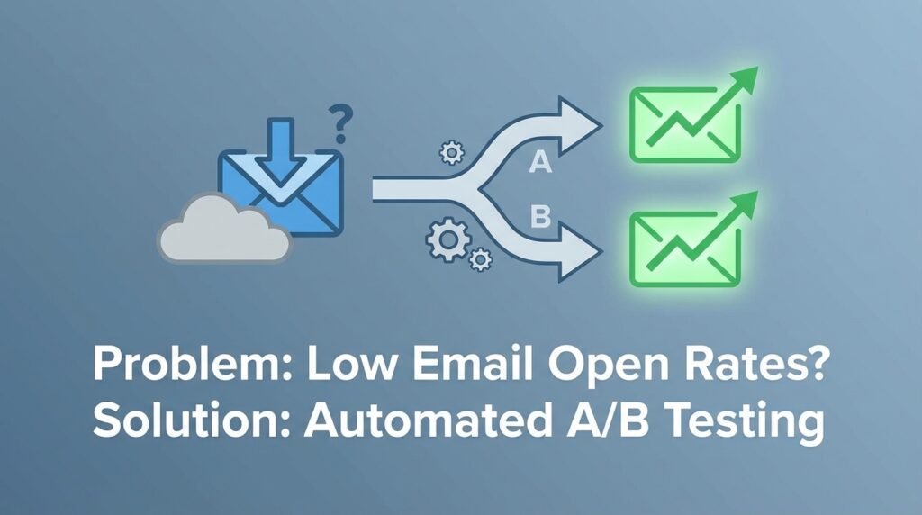 Problem: Low Email Open Rates? Solution: Automated A/B Testing