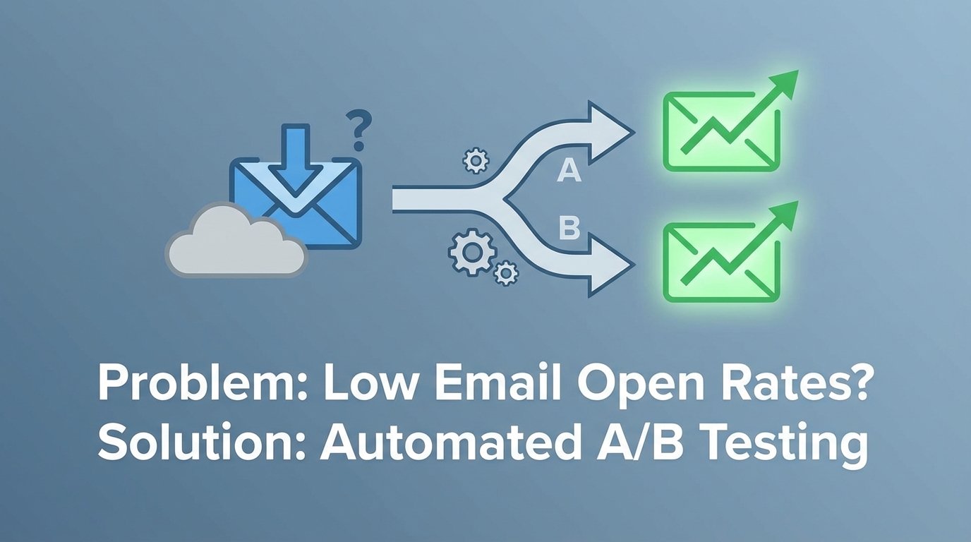Problem: Low Email Open Rates? Solution: Automated A/B Testing