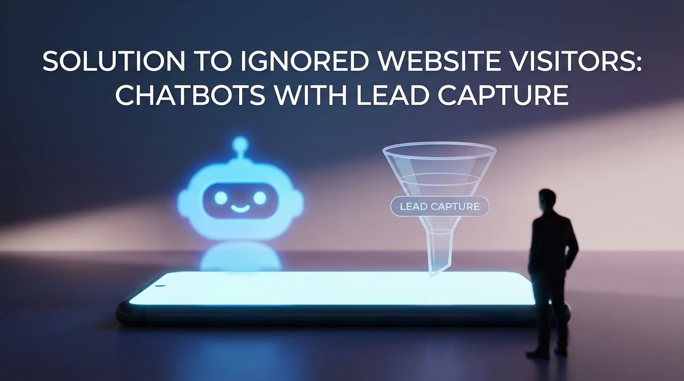 Solution to Ignored Website Visitors: Chatbots with Lead Capture