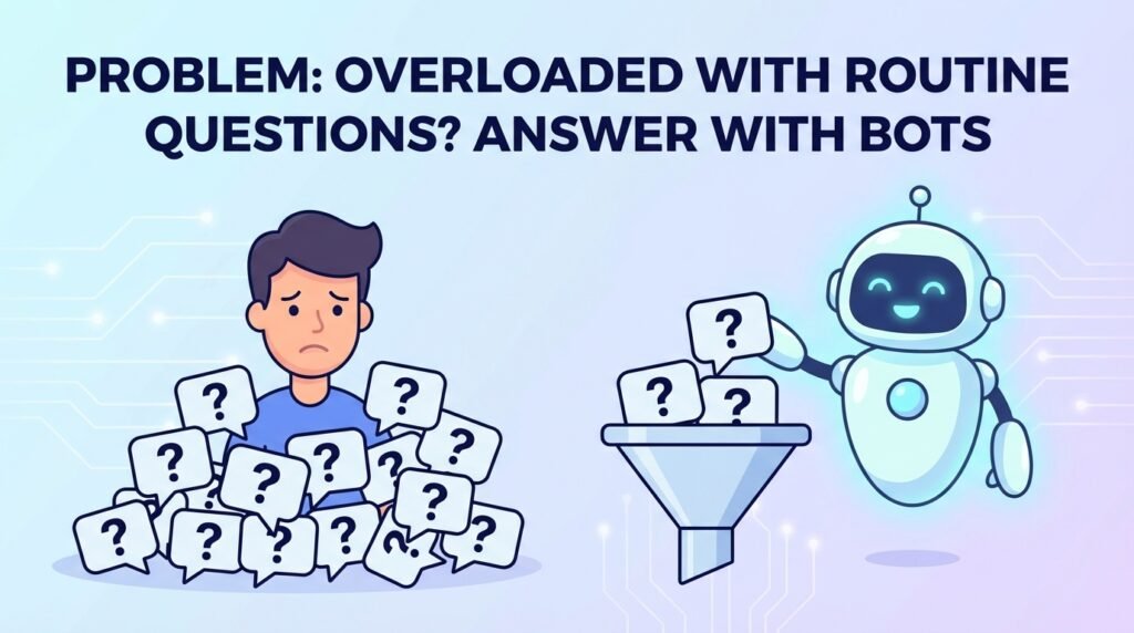 Problem: Overloaded with Routine Questions? Answer with Bots