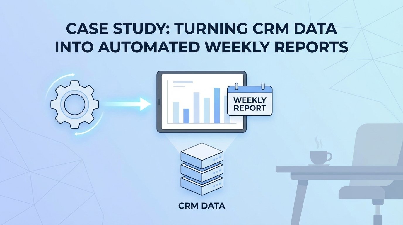 Case Study: Turning CRM Data into Automated Weekly Reports