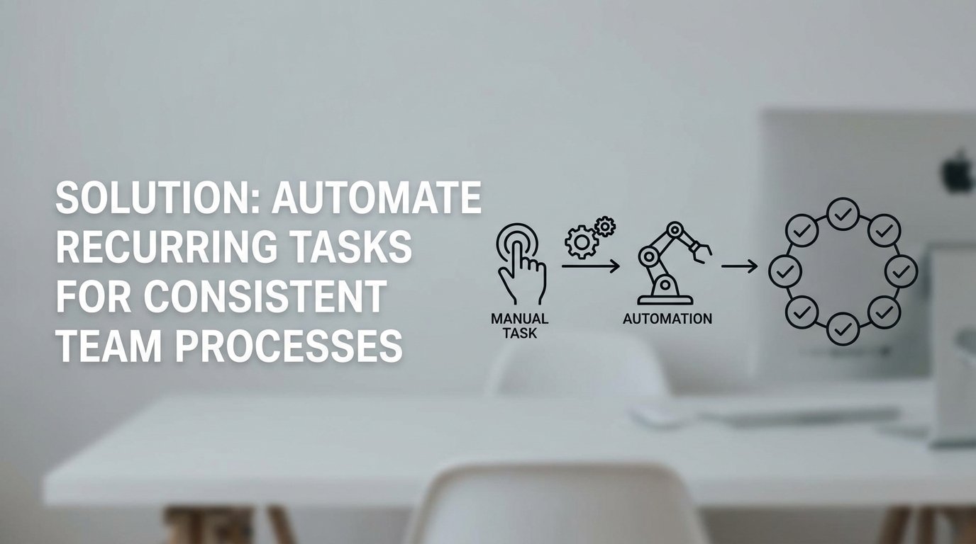 Solution: Automate Recurring Tasks for Consistent Team Processes