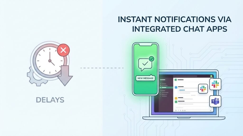 Fixing Delays: Instant Notifications via Integrated Chat Apps