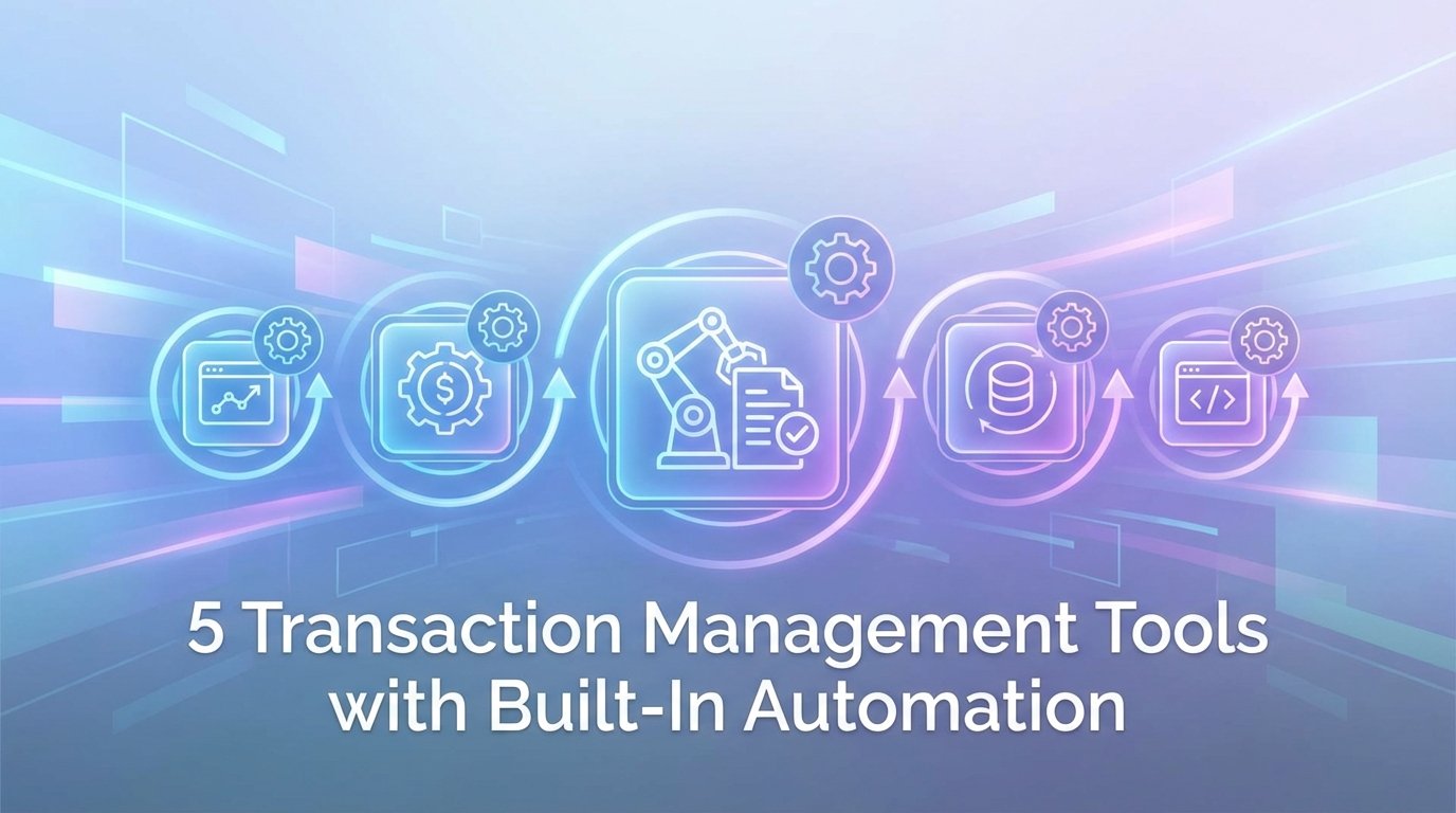 5 Transaction Management Tools with Built-In Automation
