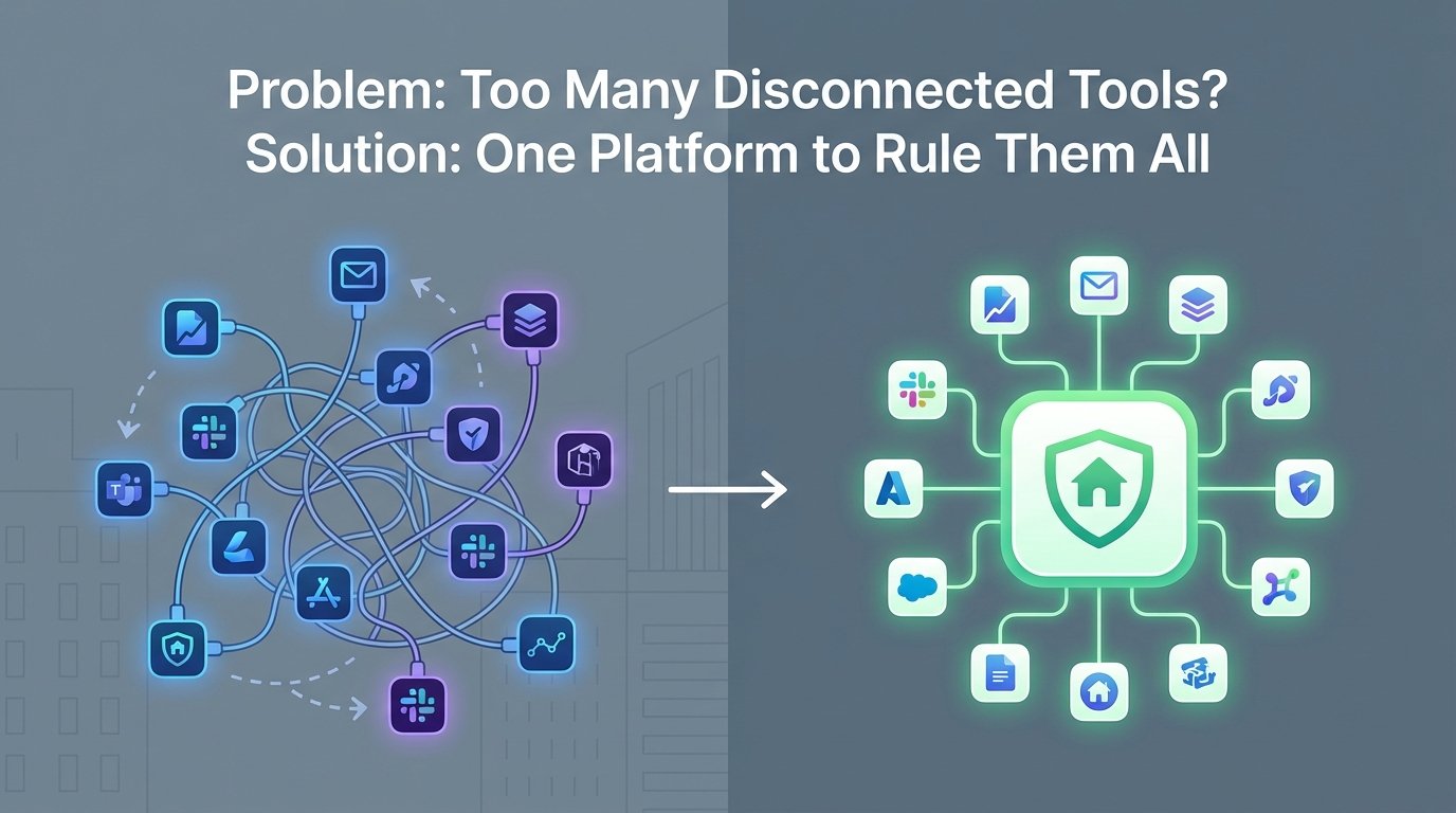 Problem: Too Many Disconnected Tools? Solution: One Platform to Rule Them All