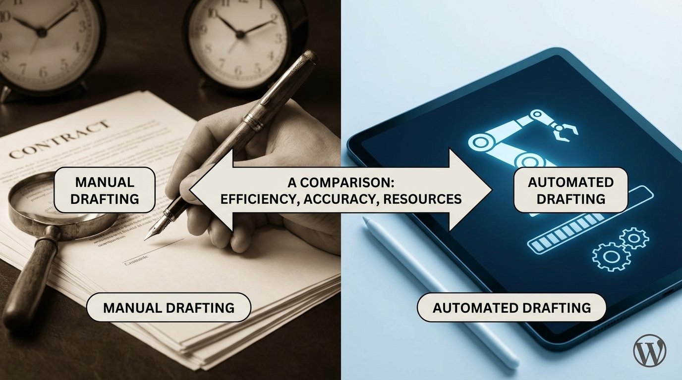 Manual vs Automated Contract Drafting: A Comparison