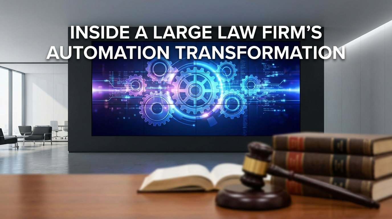Inside a Large Law Firm’s Automation Transformation