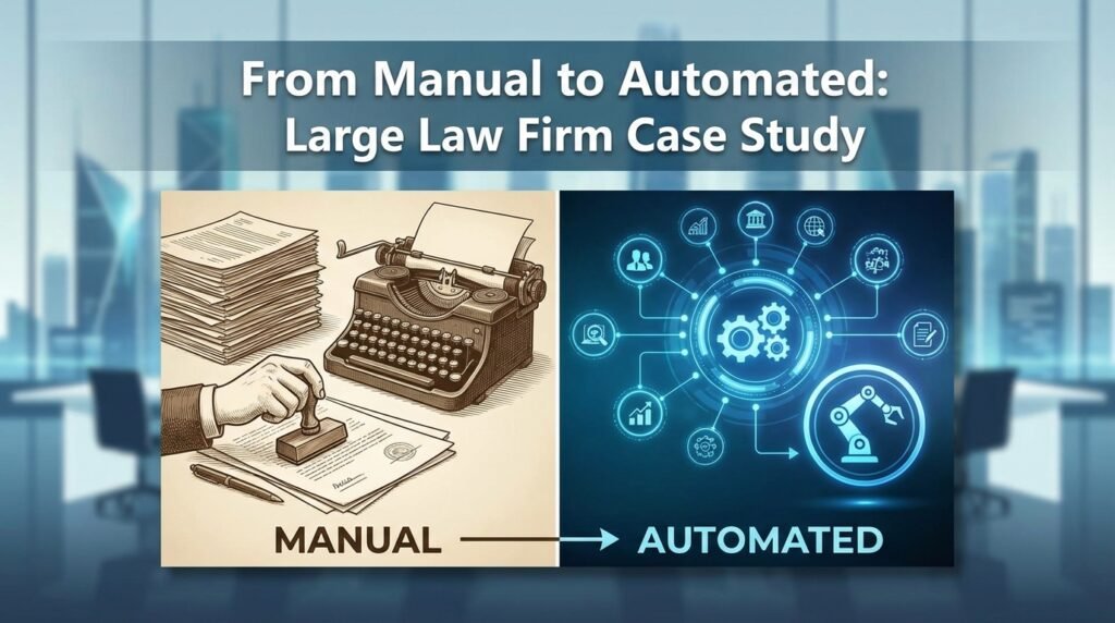From Manual to Automated: Large Law Firm Case Study