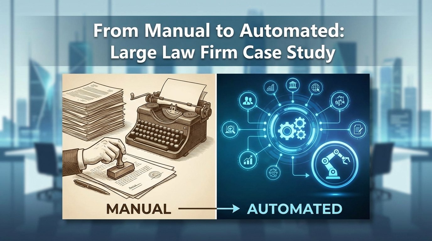 From Manual to Automated: Large Law Firm Case Study