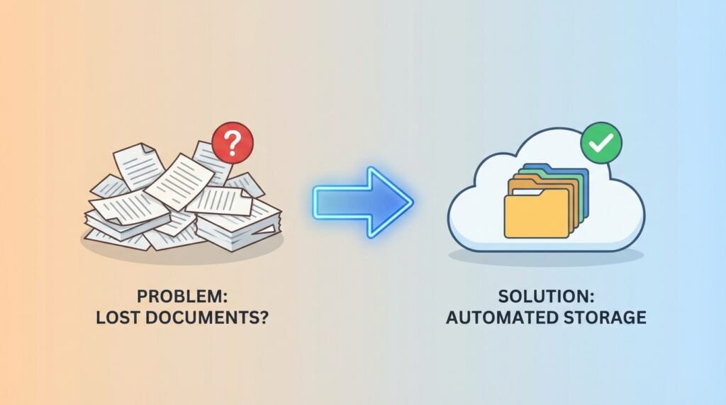 Problem: Lost Documents? Solution: Automated Document Storage