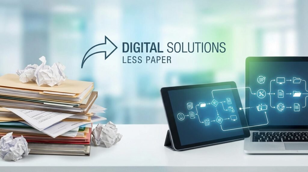 Problem: Too Much Paperwork? Solution: End-to-End Digital Transactions