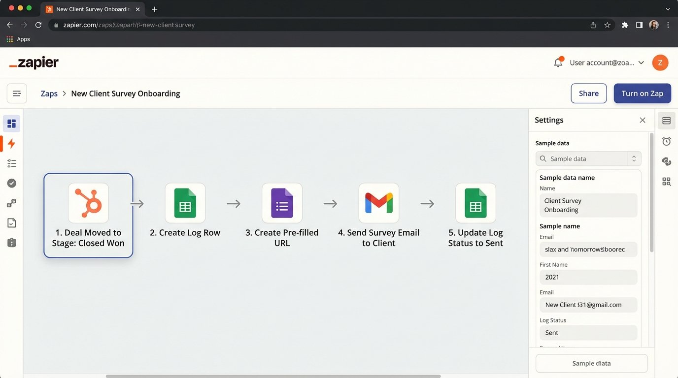 Success Story: Automating Client Surveys Using Zapier and Google Forms - Image 1