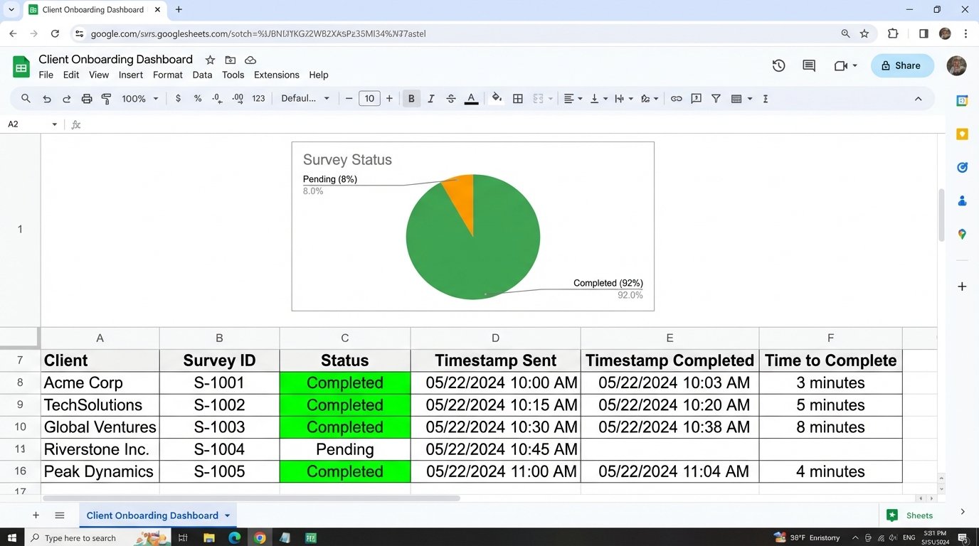 Success Story: Automating Client Surveys Using Zapier and Google Forms - Image 3
